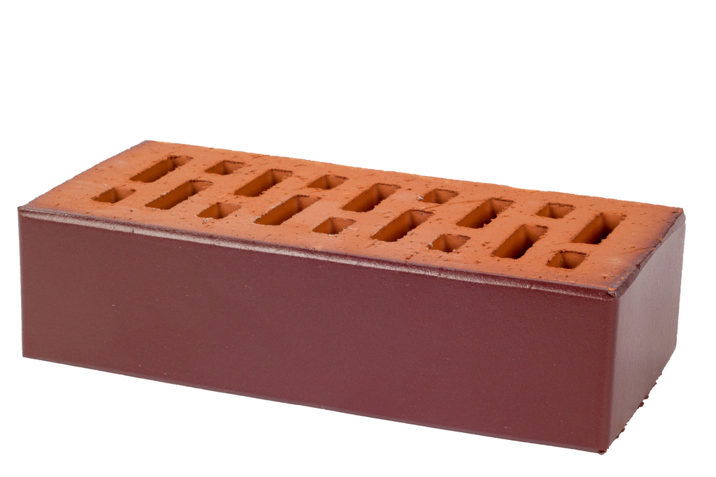 Lode ANDROMEDA гладкий, 250*120*65 мм, Печной Кирпич керамический пустотелый, красный бордо