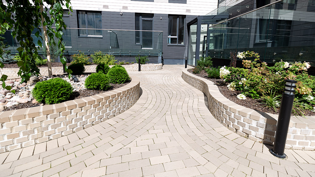 Тротуарная плитка / брусчатка Клинкерная ABC Crème Weiss (Креме Веисс) 200*100*52 мм