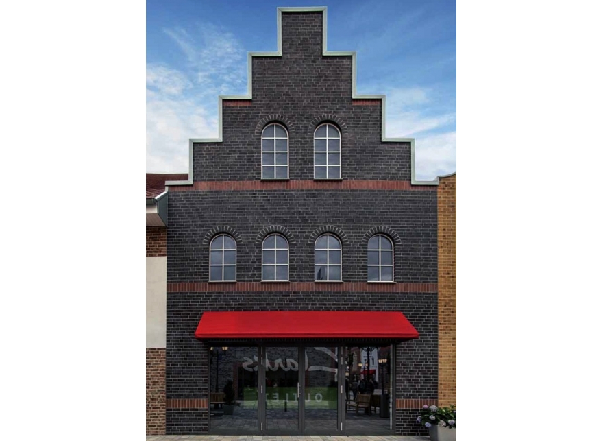 Фасадная Термопанель из пенополистирола ППС 60 мм с клинкерной плиткой Schwarz matt 240*71*10 мм