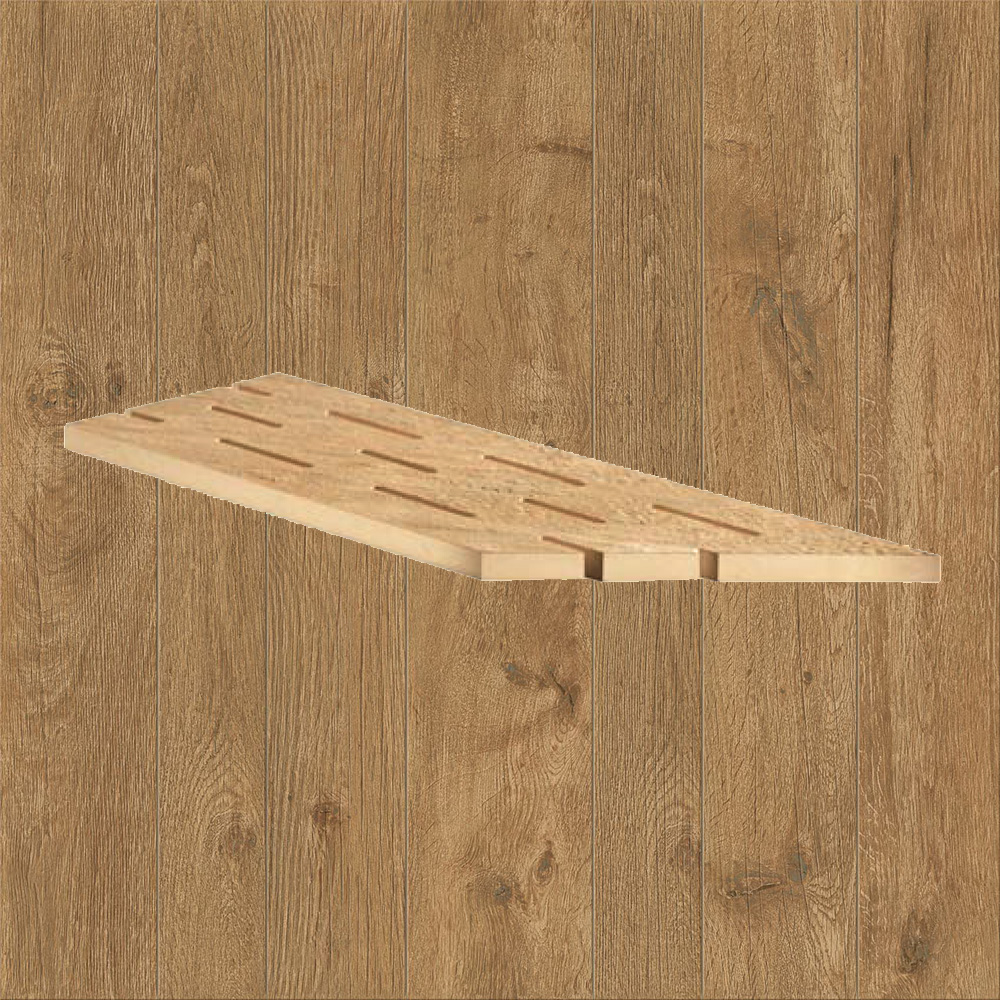 Тротуарная плитка Дерево-охра Lastra. Спец. Элемент-Решетка Угловая Пс 20x60 Оак Резерв Пьюр \ Oak Reserve Pure Griglia Angolo Dx 200х600х20мм