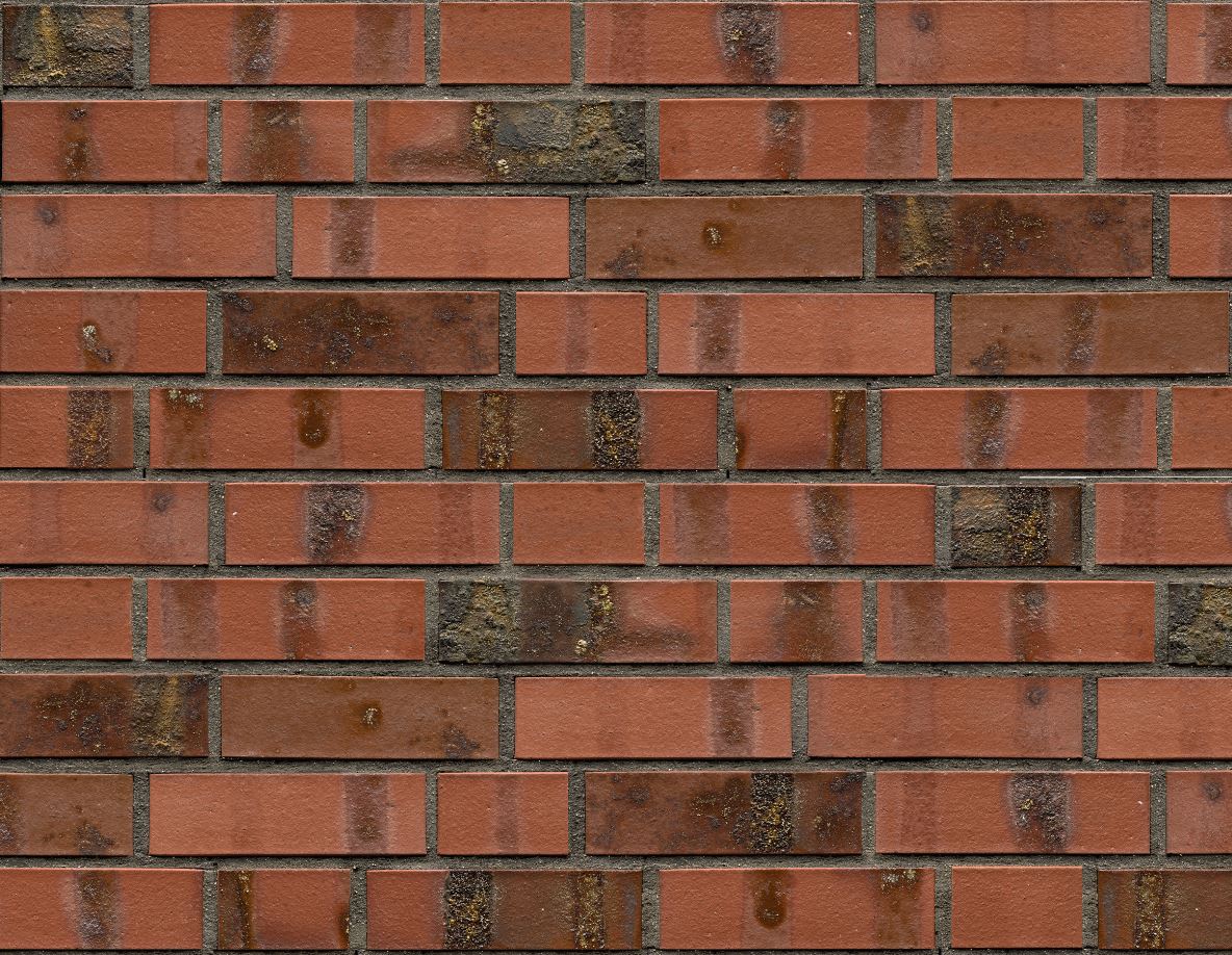 Кирпич облицовочный Клинкерный ABC 8103 Baltrum rot-bunt Schmolz mit Kohlebrand 55NF 240*71*55 мм