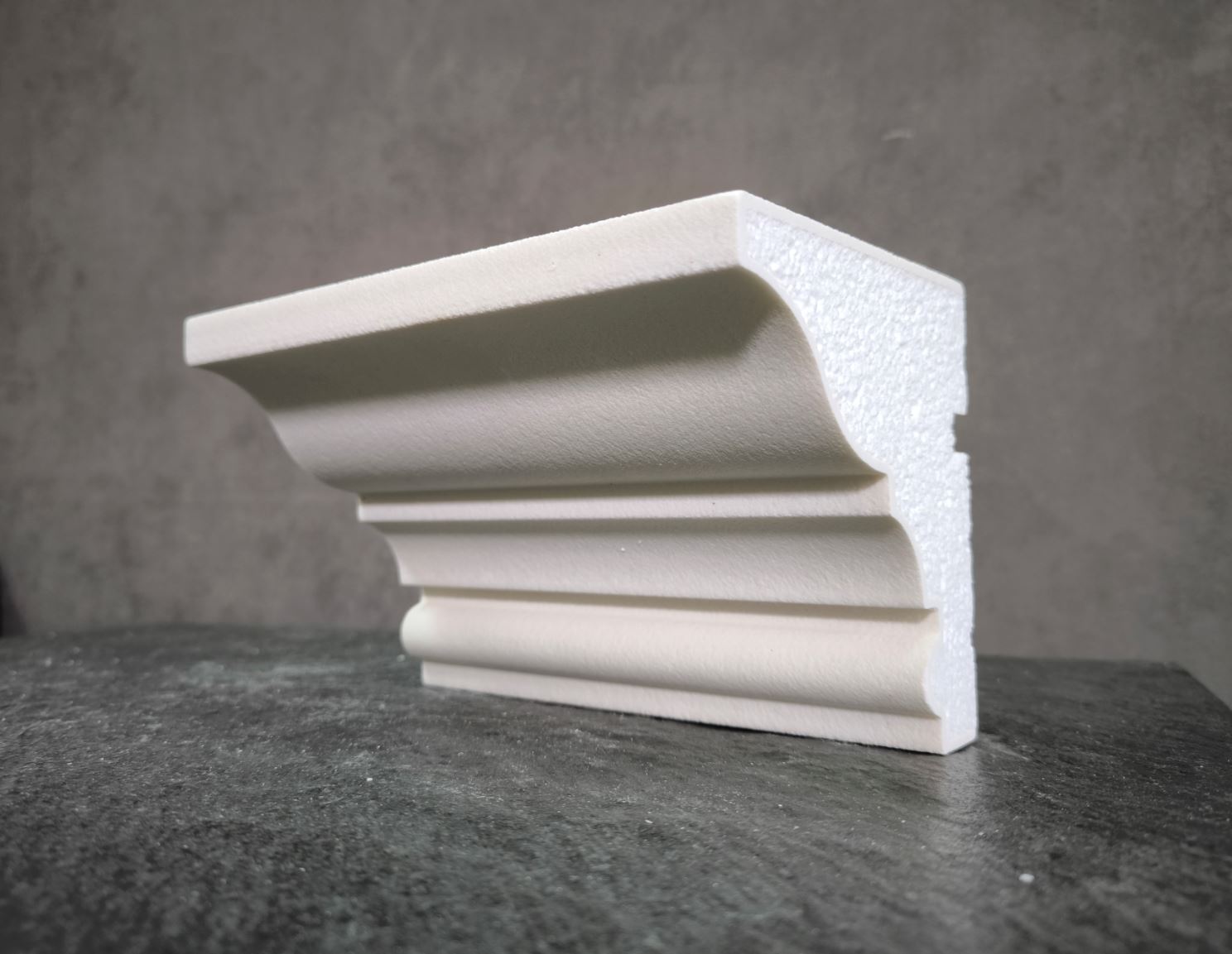 КАРНИЗ для Фасада и Интерьера - лепнина, декор из пенополистирола КВ-125/1 125*120*2000 мм