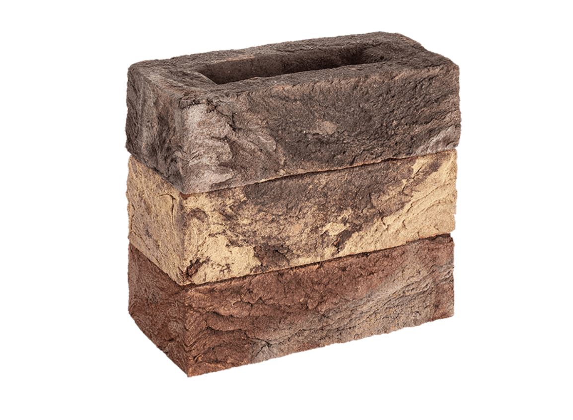 Донские Зори Константиново узорный w048 215*102*65 мм, Кирпич ручной формовки полнотелый, облицовочный