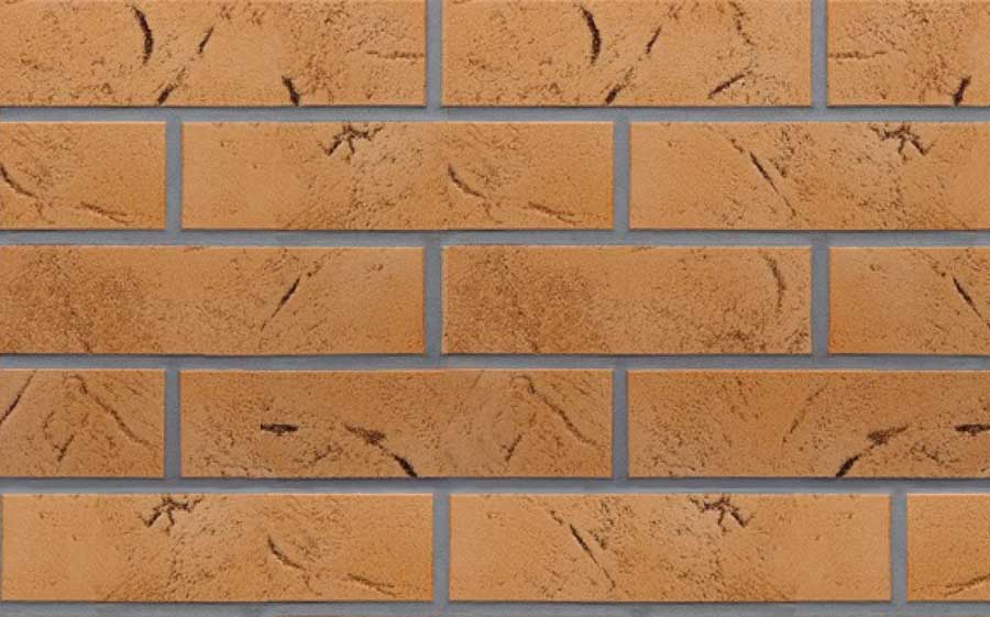 Ласточкин хвост Клинкерная фасадная плитка облицовочная под кирпич ABC Antik Sandstein 239*69*13,5 мм