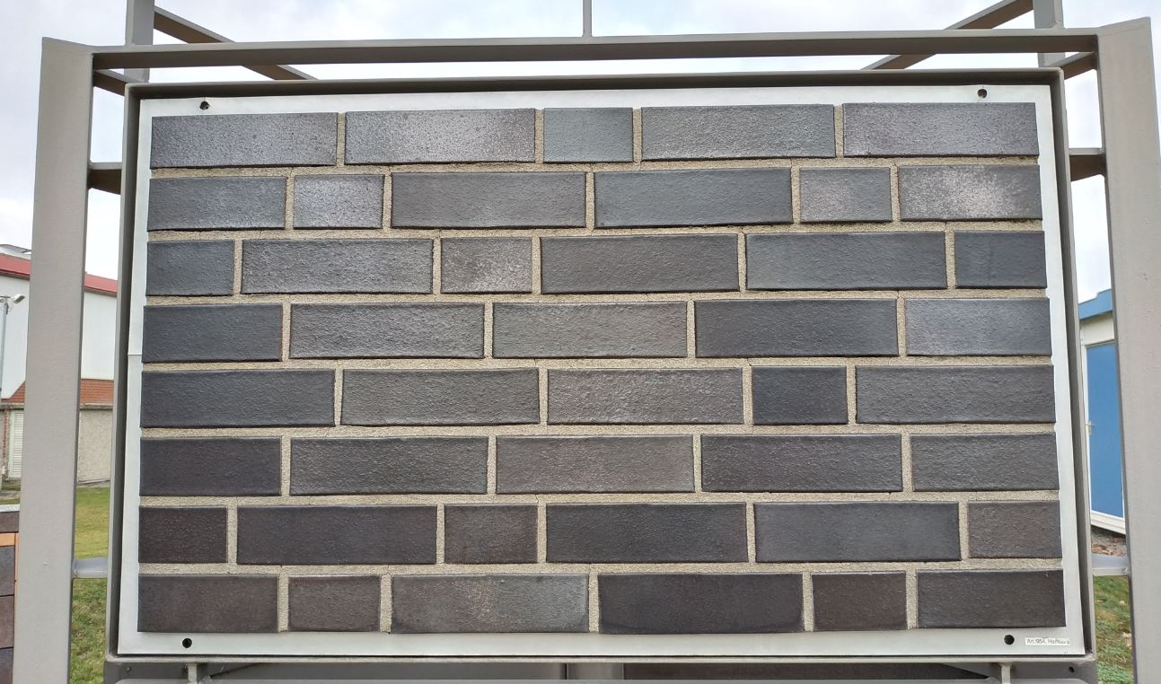 Кирпич облицовочный Клинкерный ABC 954 Hamburg schwarz-blau-bunt glatt 55NF 240*71*55 мм
