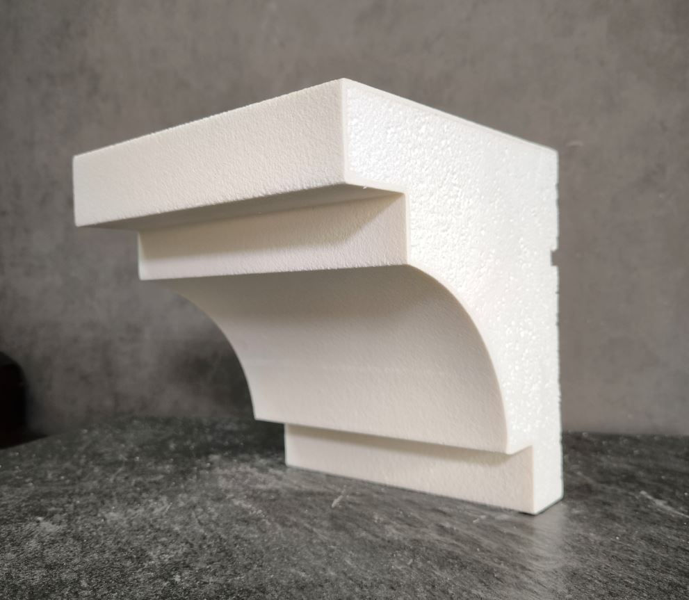 КАРНИЗ для Фасада и Интерьера - лепнина, декор из пенополистирола КВ-210/3 210*200*2000 мм