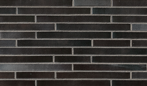 Кирпич облицовочный Клинкерный ригельный Langformat ABC 1002 Hamburg schwarz-blau-bunt glatt DF 365*115*52 мм