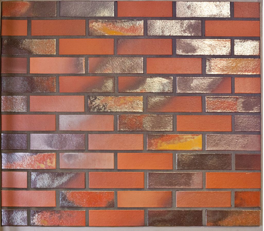 Кирпич облицовочный Клинкерный ABC 7554 Norderney blau-bunt Schmolz glatt  55NF 240*71*55 мм