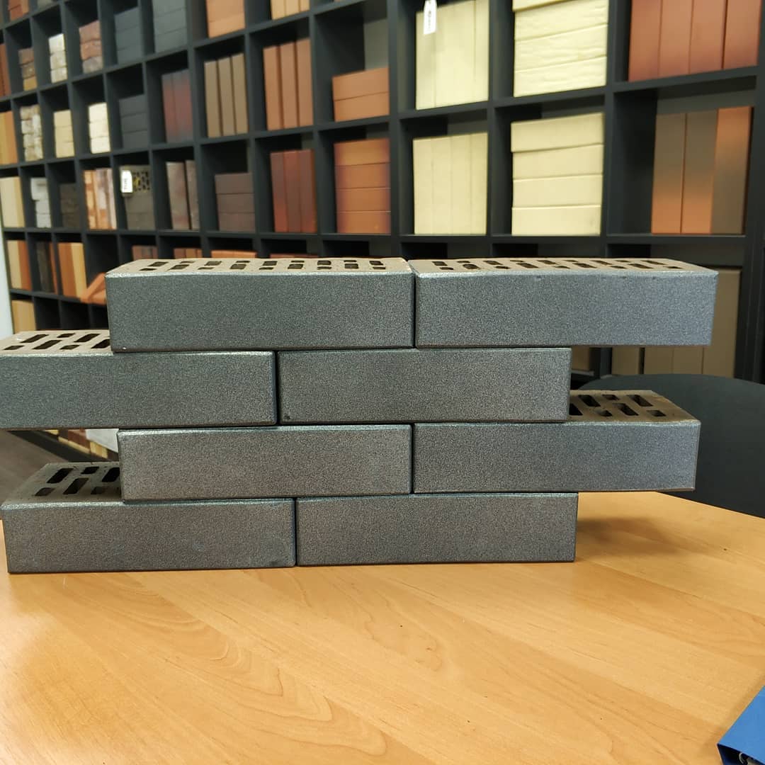 Lode CENTAUR гладкий, 250*120*65 мм, Печной Полнотелый Кирпич керамический серый