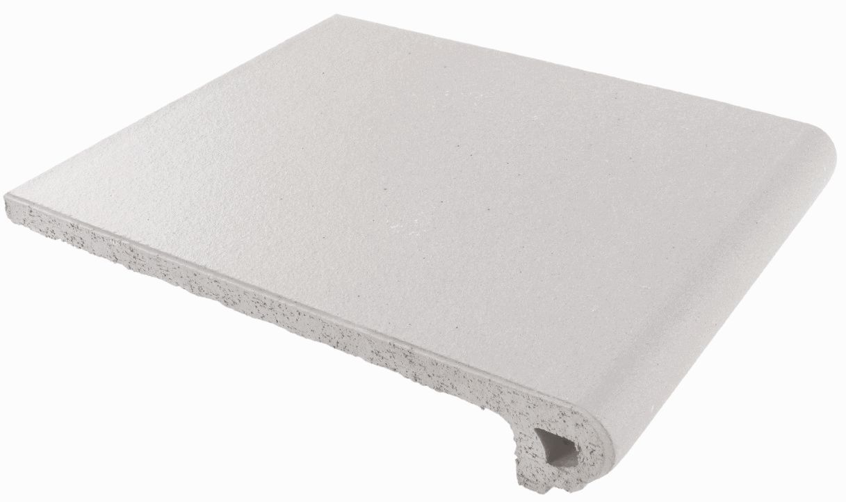 012 White 244*330*18 мм, клинкерная ступень флорентинер- с капиносом, противоскользящая