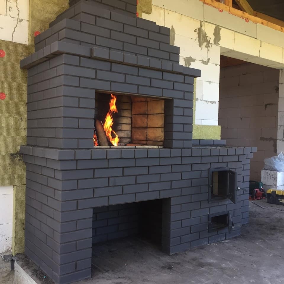 Lode SATURN гладкий, 250*85*65 мм, Печной Полнотелый Кирпич керамический темно-серый