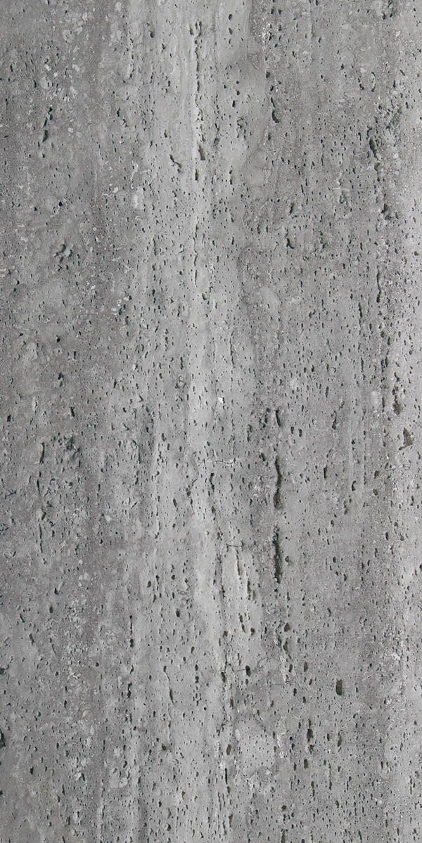 Coral Travertine Stratus Dark Grey (тёмно-серый травертин, имитация природного камня) — гибкий камень 1200×600 мм