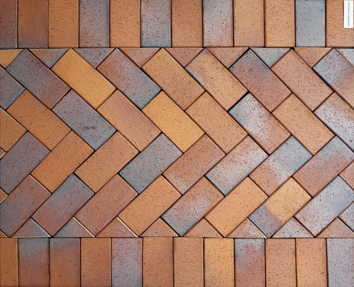 Тротуарная плитка / брусчатка Клинкерная ABC Herbstlaub-geflammt (Хербстлауб-гефламмт), 200*100*40 мм