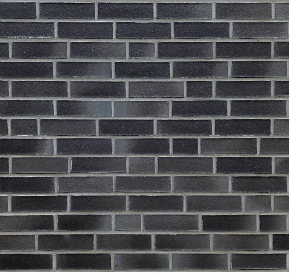 Кирпич облицовочный Клинкерный ABC 5954 Dresden schwarz-blau-bunt glat 55NF 240*71*55 мм