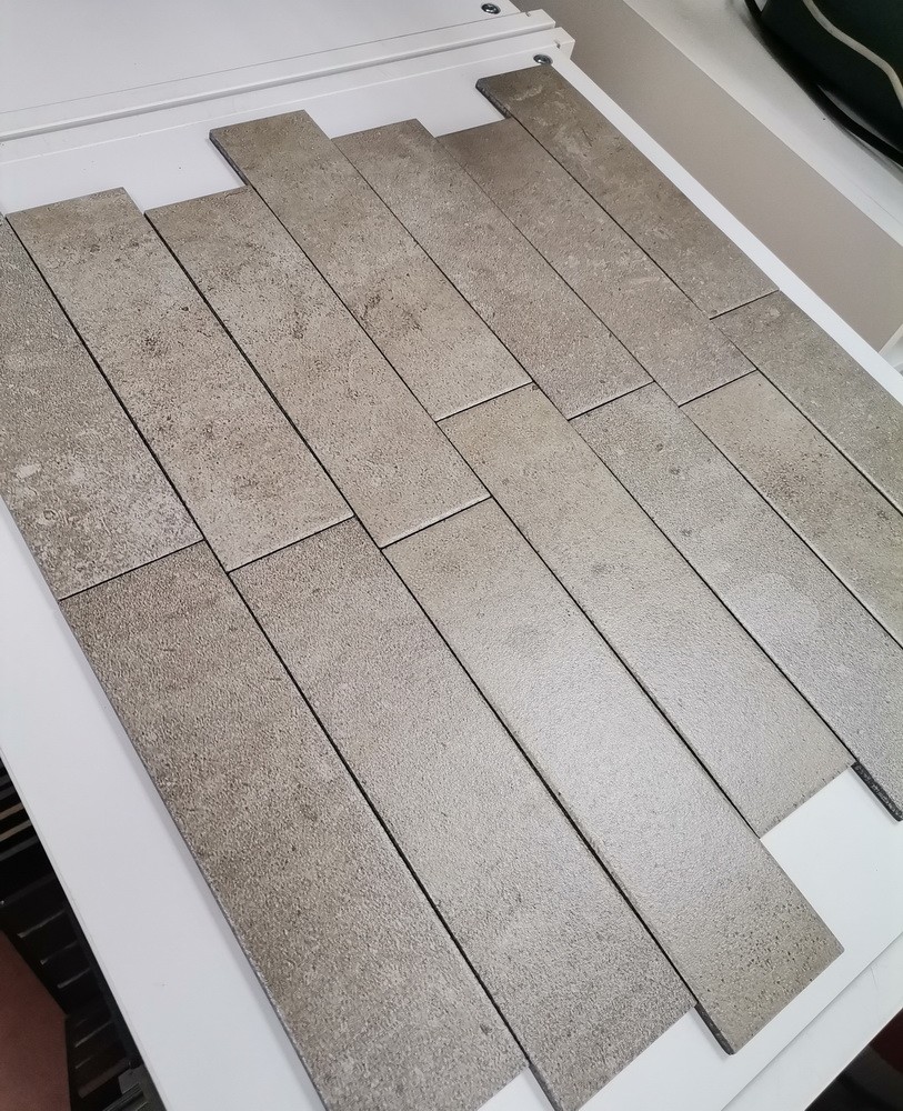 Юта-3 бежевая клинкерная фасадная плитка под кирпич 245*65*7 мм, керамин