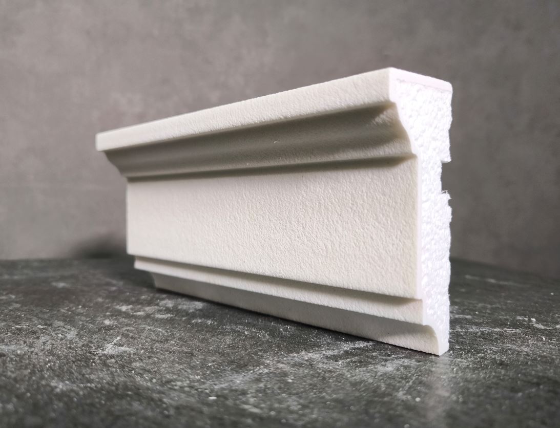Молдинг для фасада - лепнина, декор из пенополистирола МВ-105/2 105*50*2000 мм