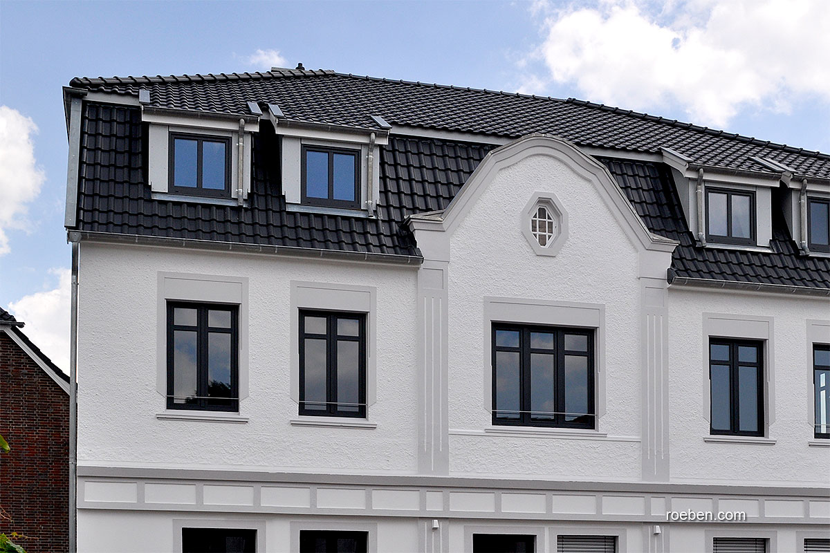 Керамическая черепица рядовая Roben BARI антрацит ангоб