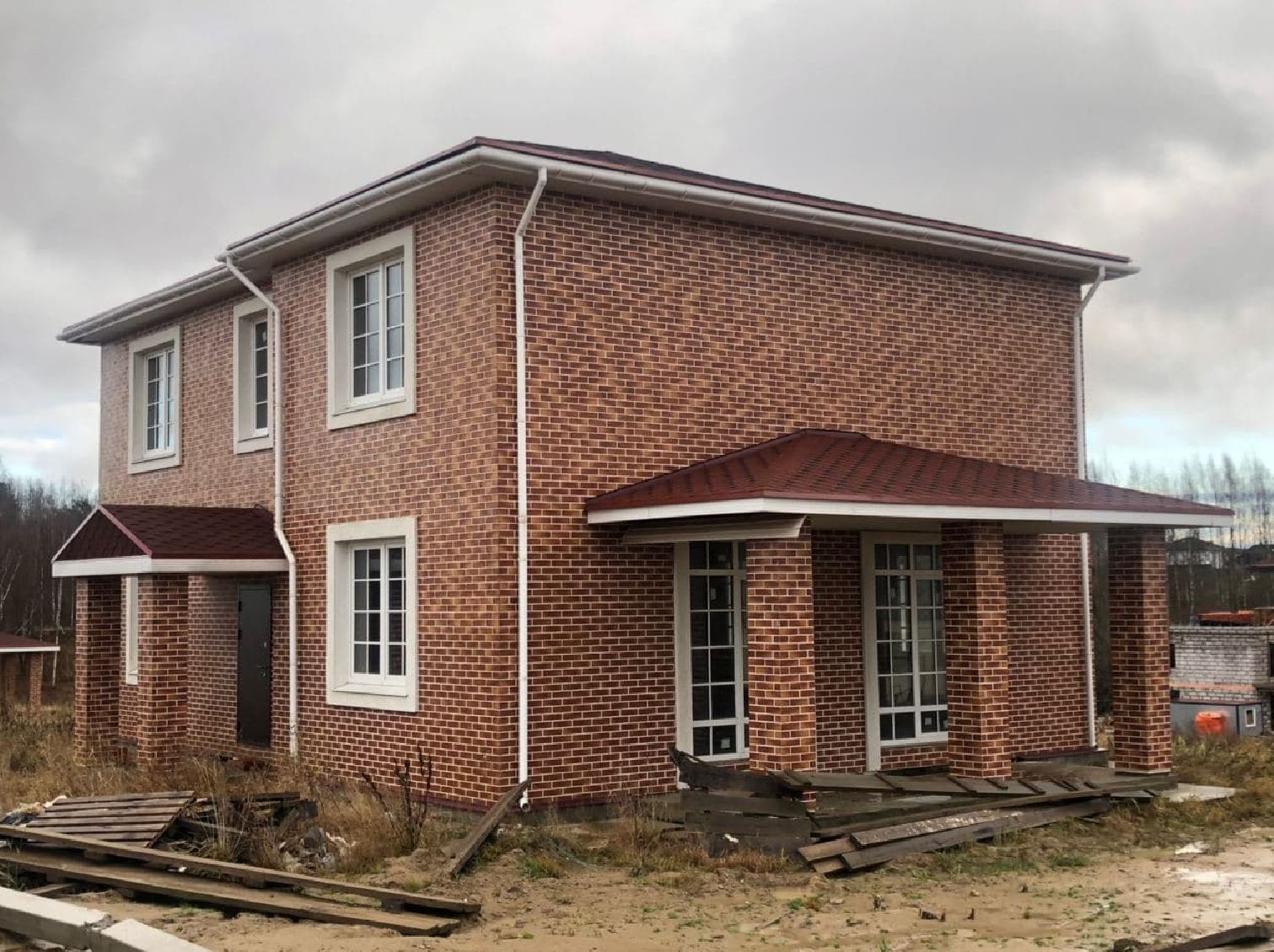 Aquarius Brown 245X66х7,4 мм Клинкерная фасадная плитка под кирпич облицовочная желтая