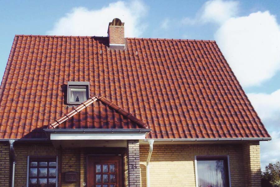 Керамическая черепица рядовая Roben Flandern медно-коричневый пестрый ангоб