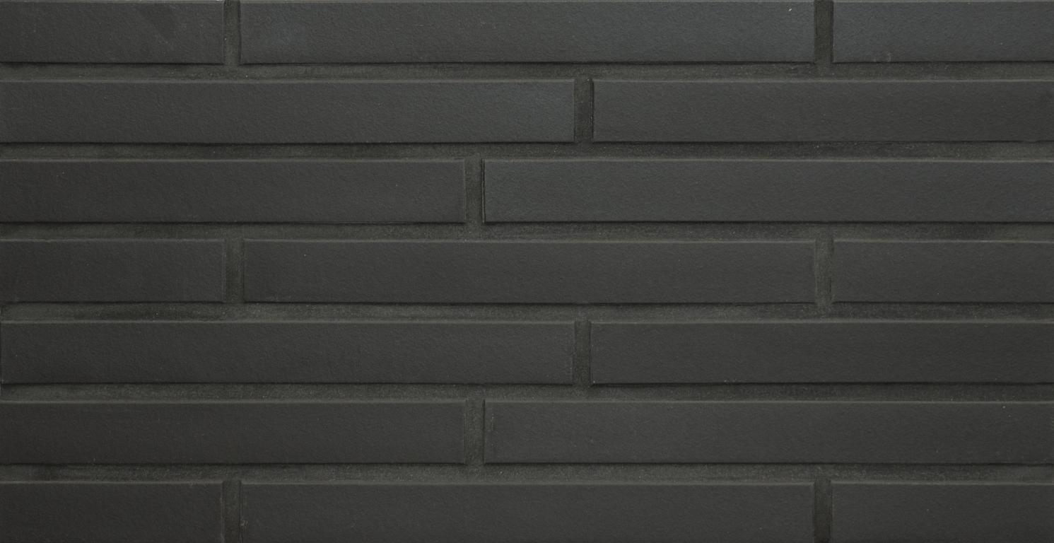 Клинкерная фасадная плитка облицовочная под кирпич Stroeher (Штроер) Keravette Chromatic 330 graphit гладкая DF8, 240*52*8 мм