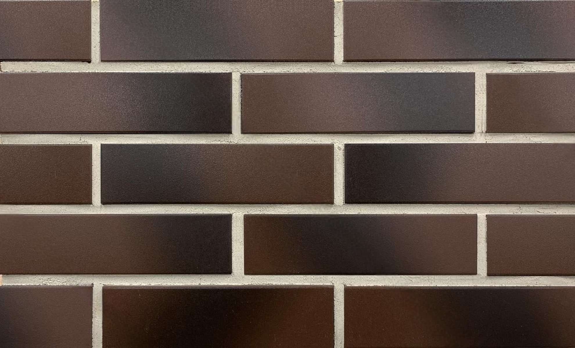Амстердам Шейд коричнево-черная клинкерная фасадная плитка под кирпич 245*65*7 мм, керамин