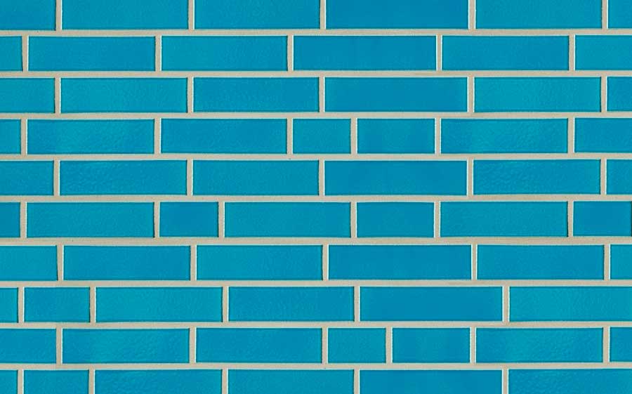 Фасадная Термопанель из пенополистирола ППС 60 мм с Клинкерной Глазурованной плиткой Hellblau 340, 240*71*10 мм