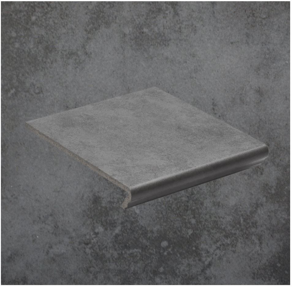 Клинкерная ступень флорентинер противоскользящая плитка EURAMIC CAVAR 543 fosco 340*294*10 мм