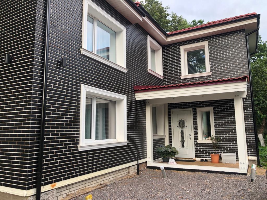Scandiano Flat Nero 245X66х7,4 мм Клинкерная фасадная плитка под кирпич облицовочная,черная