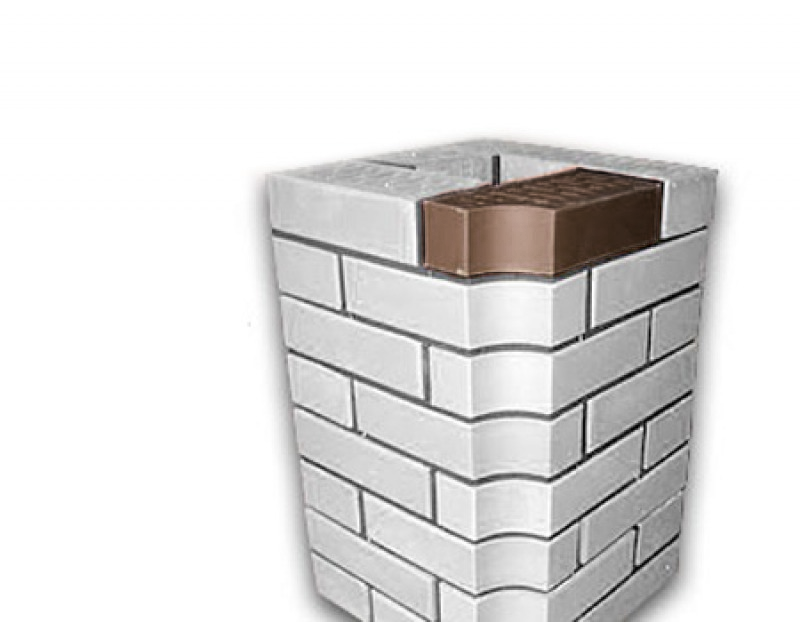 Lode BRUNIS F13 гладкий, 250*120*65 мм, Кирпич фигурный пустотелый, коричневый