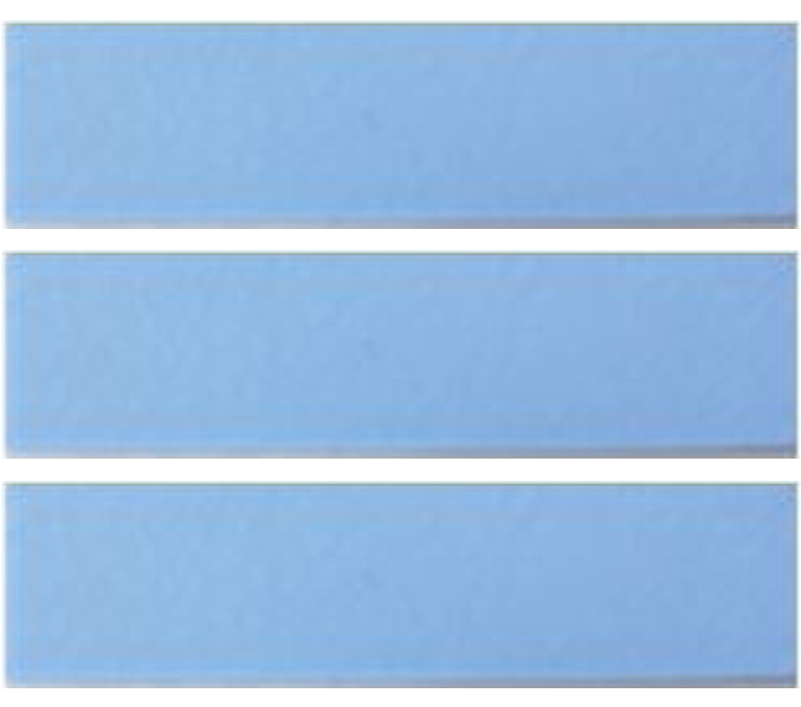 №28 Глазурованная Фасадная плитка Клинкерная облицовочная под кирпич 283х84х13,5 мм цвет голубой RAL