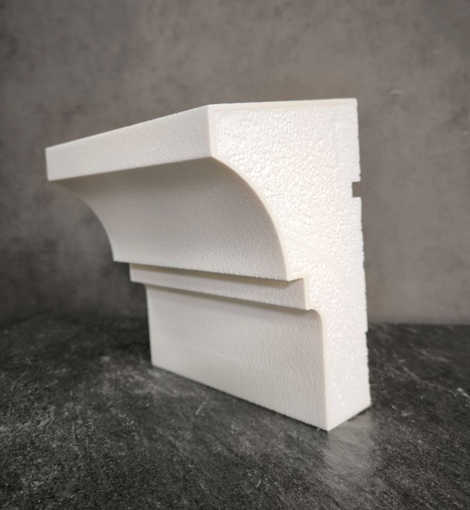 КАРНИЗ для Фасада и Интерьера - лепнина, декор из пенополистирола КВ-210/1 210*130*2000 мм