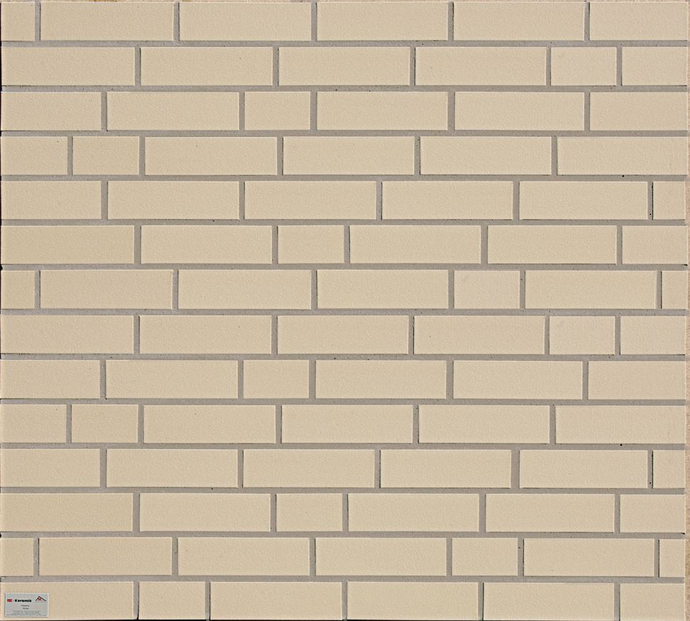 Фасадная Термопанель из пенополистирола ППС 60 мм с клинкерной плиткой Objekta Beige 240*71*10 мм