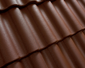 Натуральная цементно-песчаная черепица рядовая Light неокрашенный коричневый, Kriastak Baltic tile