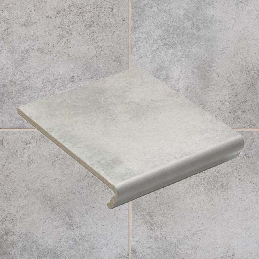 Клинкерная ступень флорентинер противоскользящая плитка EURAMIC CADRA 522 nuba 340*294*10 мм