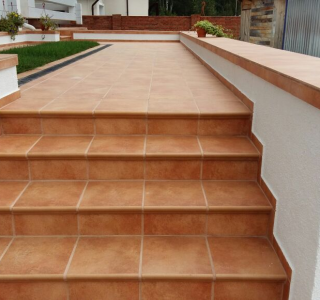 Клинкерная Плитка напольная противоскользящая EURAMIC CADRA 523 cotto 294*294*8 мм