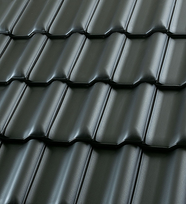 Керамическая черепица рядовая Roben Flandern антрацит ангоб
