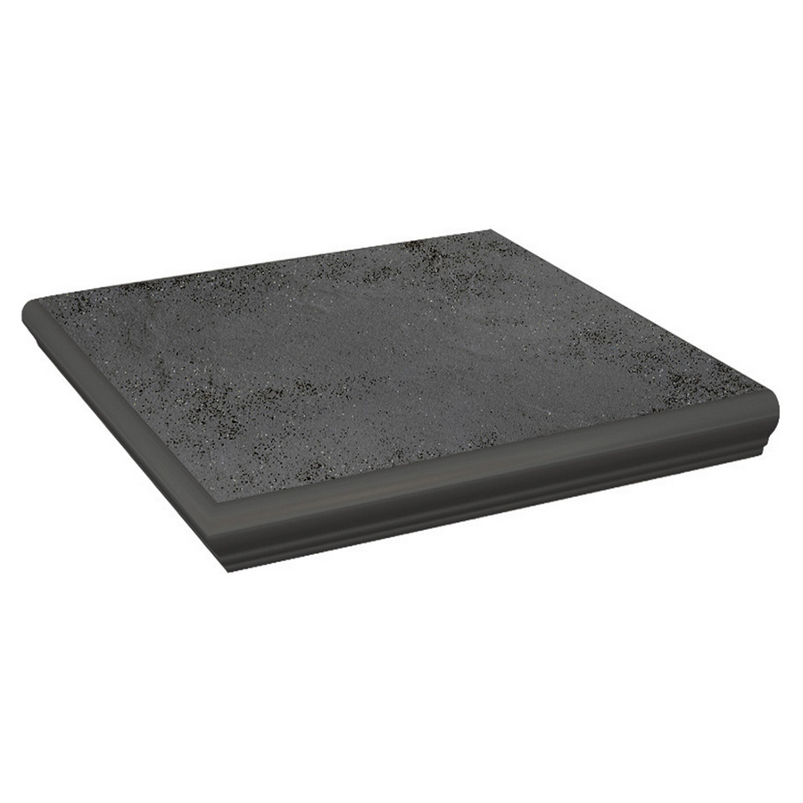 Semir Grafit ступень угловая флорентинер противоскользящая с капиносом 330x330x11 мм