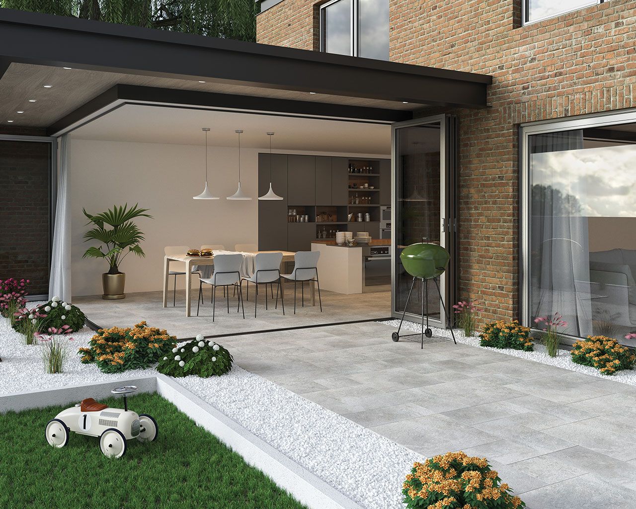 Burlington Silver Struktura 595*895*20 мм тротуарная плитка уличная, противоскользящая, керамогранитная Paradyz