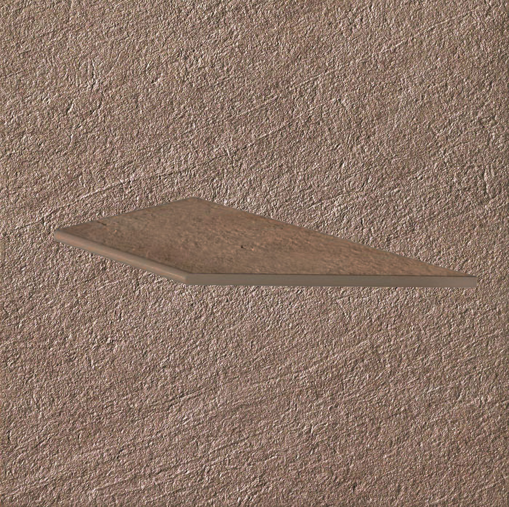 Тротуарная плитка Бежевая Lastra. Спец. Элемент-Бортик Закругленный Угловой Лc Клиф Беж \ Cliff Beige Round Angolo Sx 300х600х20мм