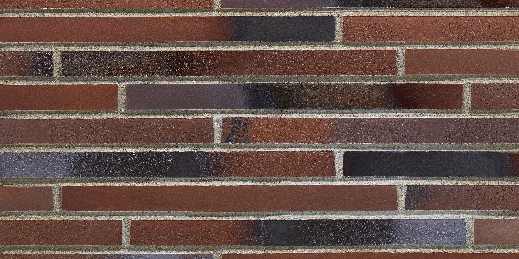 RIEGEL 50 455-braun-blau, 490*40*14мм Stroeher Клинкерная фасадная плитка под кирпич ригельная Langformat