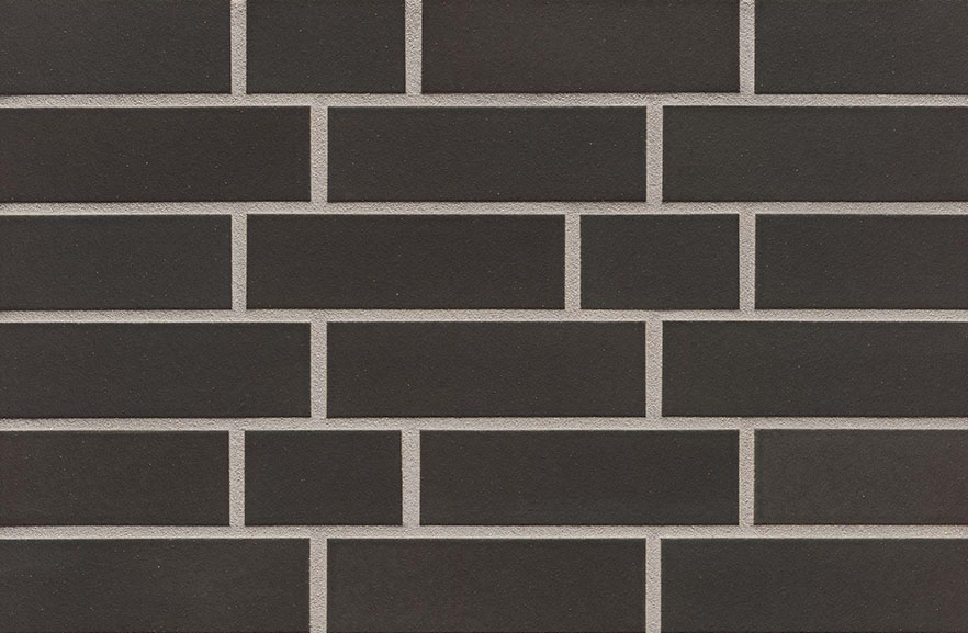 Dresden Noir smooth, NF 240*71*10 мм, антарцит клинкерная фасадная плитка облицовочная под кирпич ABCklinker