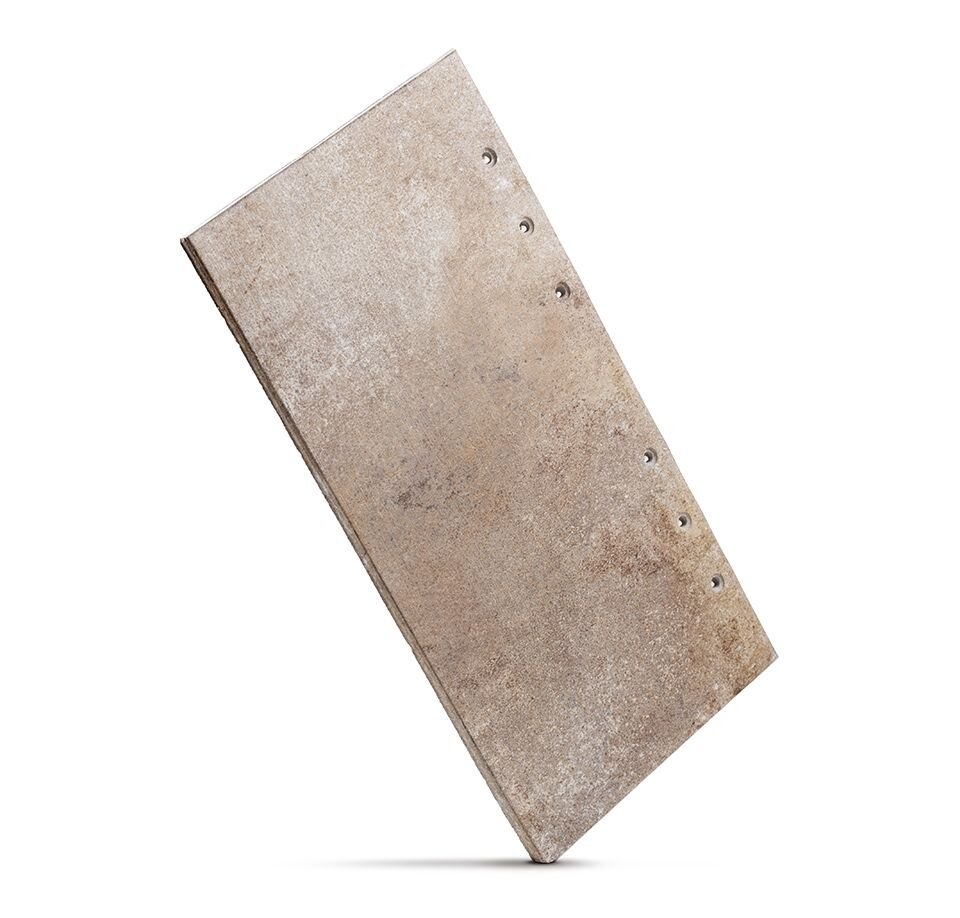 Tempio Rustikotta ANTIQUE BROWN 200x400x14мм Дранка керамическая плитка для навесного вент Фасада и Кровли