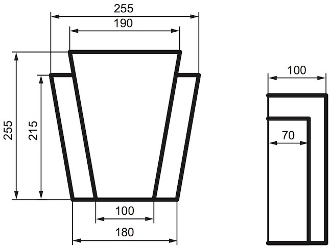 ЗАМКОВЫЙ КАМЕНЬ для отделки окон Фасада и Интерьера - лепнина, декор из пенополистирола ЗВ-255/1 255*100*254 мм