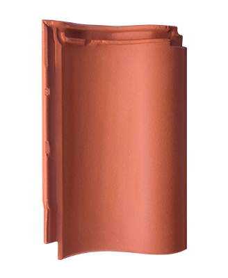 Керамическая черепица рядовая Natur-rot TG10 445х290 ABC, Натуральная красная