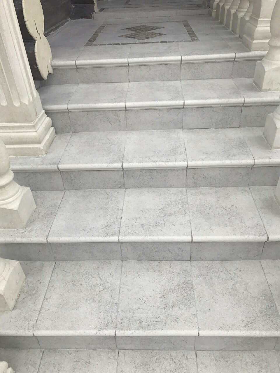 Клинкерная ступень флорентинер противоскользящая плитка EURAMIC CADRA 522 nuba 340*294*10 мм