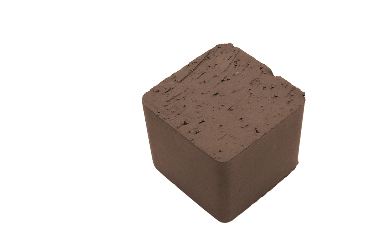 Клинкерная тротуарная мозаика - брусчатка Lode  BRUNIS Коричневая 60х60х52 мм