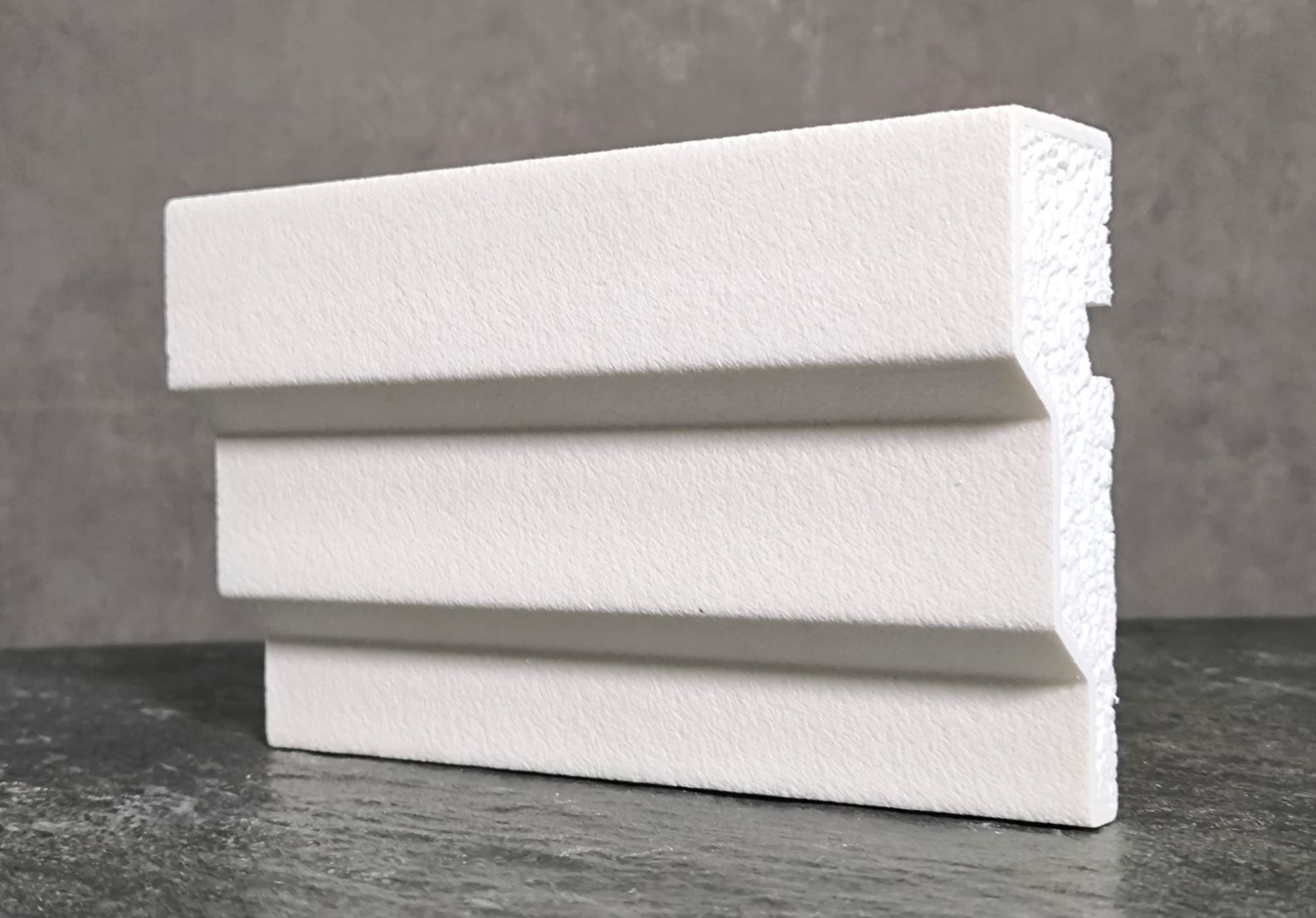 Молдинг для фасада - лепнина, декор из пенополистирола МВ-120/3 120*40*2000 мм