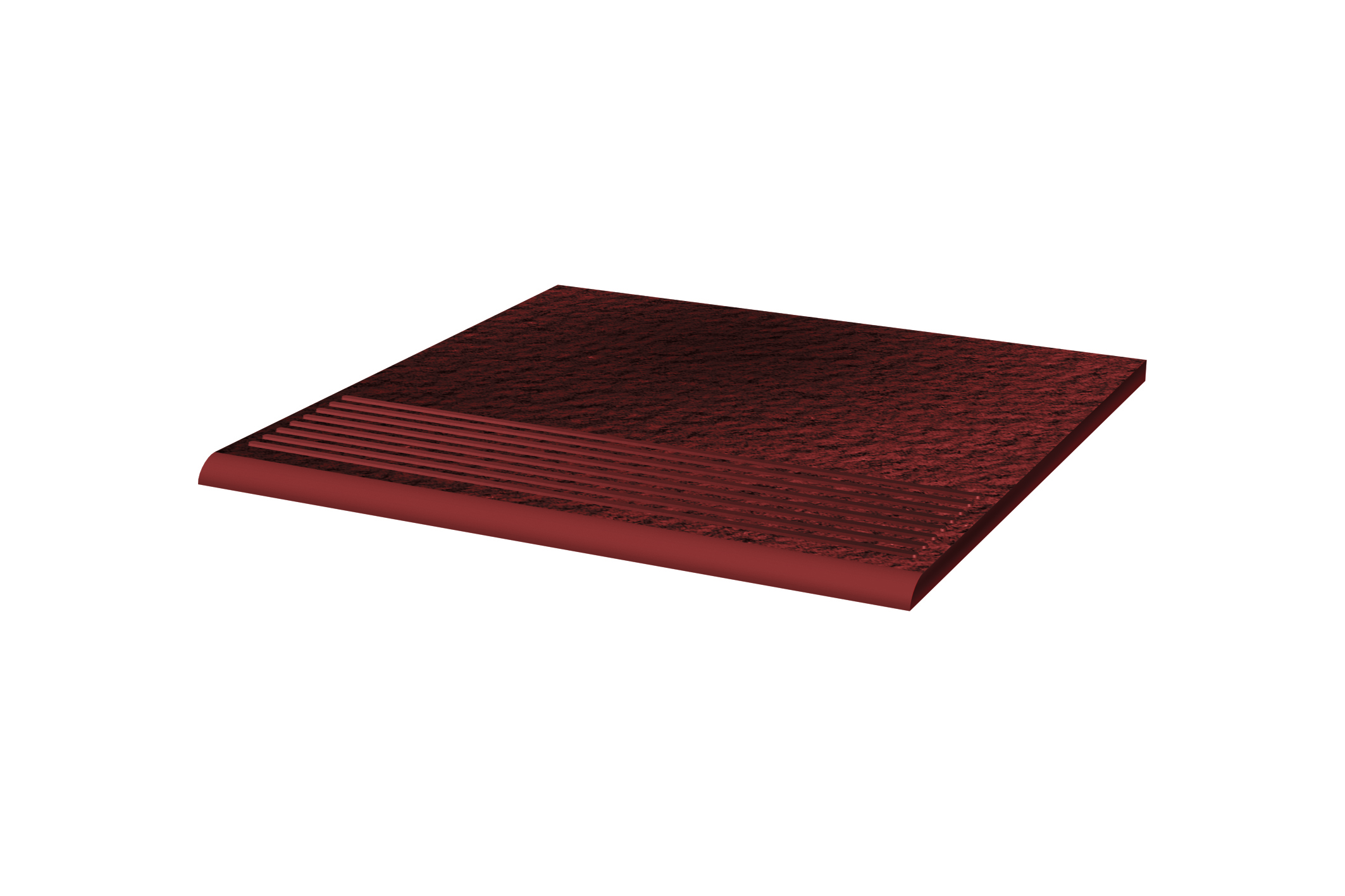 Cloud Rosa Duro клинкерная ступень с насечками противоскользящая 300x300x11 мм