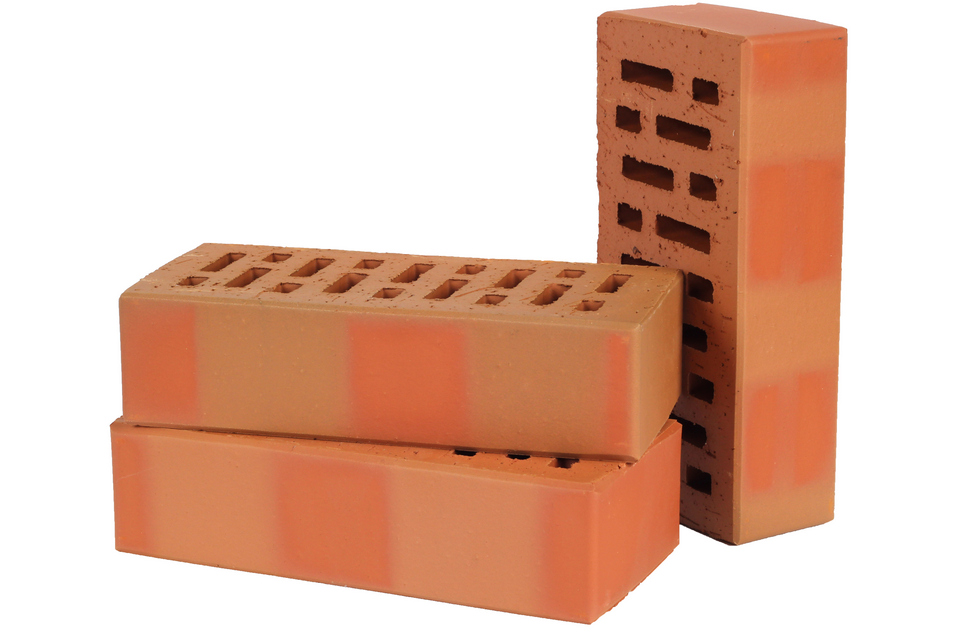 Lode MARTINS гладкий, 250*120*65 мм, Печной Кирпич керамический пустотелый, терракотовый пестрый