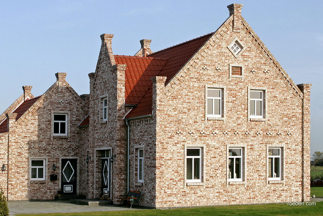 Керамическая черепица рядовая Roben FLANDERNplus красный ангоб